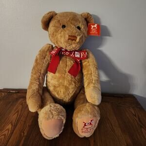 2000 FAO Schwarz Brown LARGE Jointed Teddy Bear Plush 24" Stuffed Animal NEW